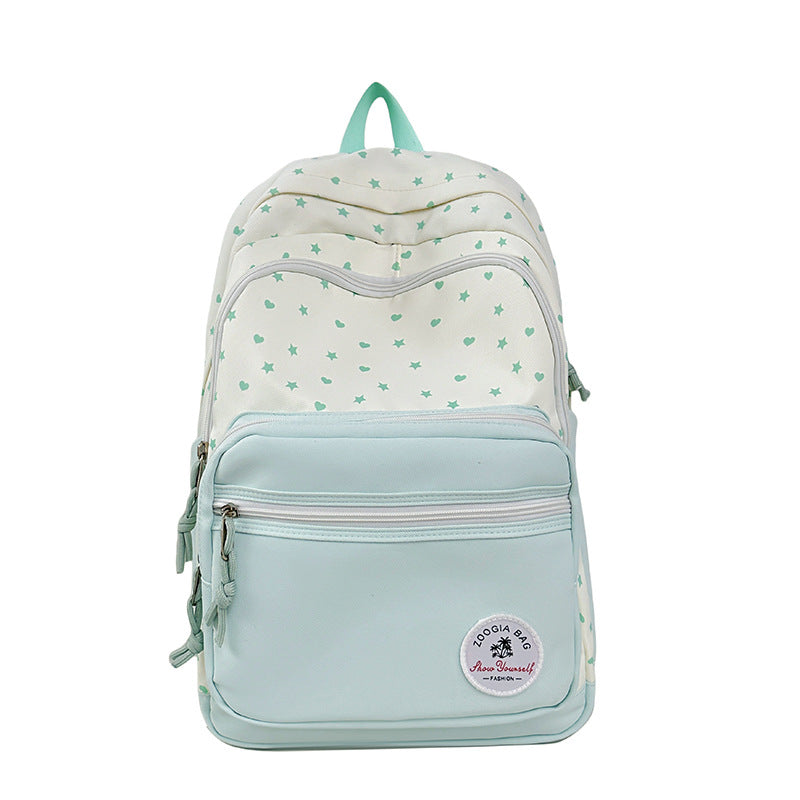 Charmanter schulrucksack mit sternmuster Brehn