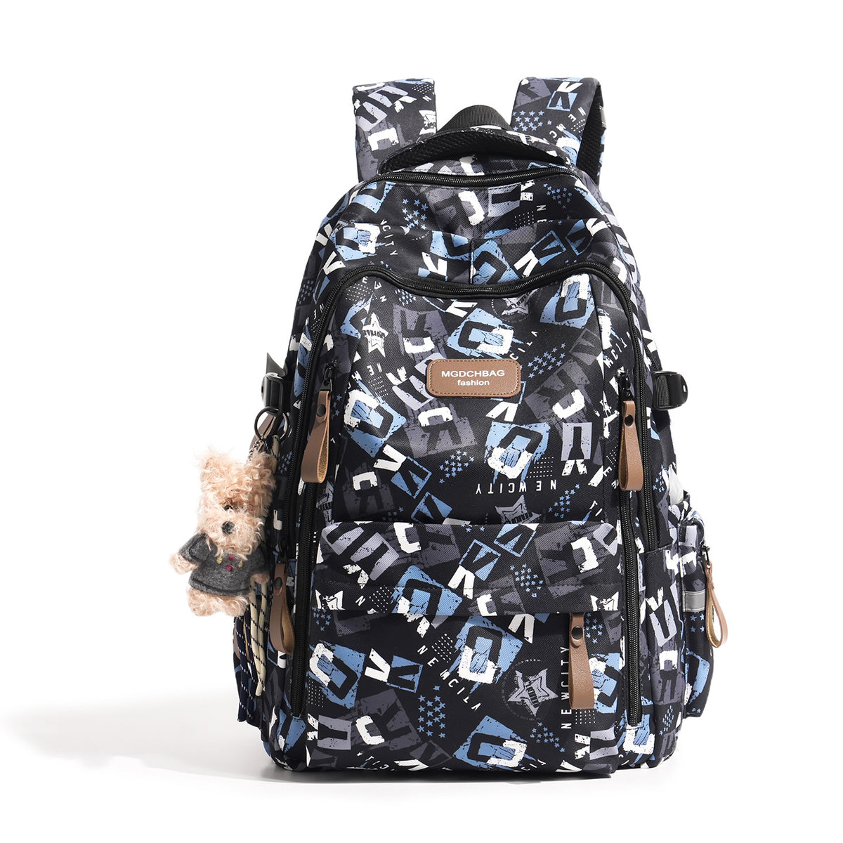 Stylischer Mehrfachfächer Grafikdruck Rucksack Brehn