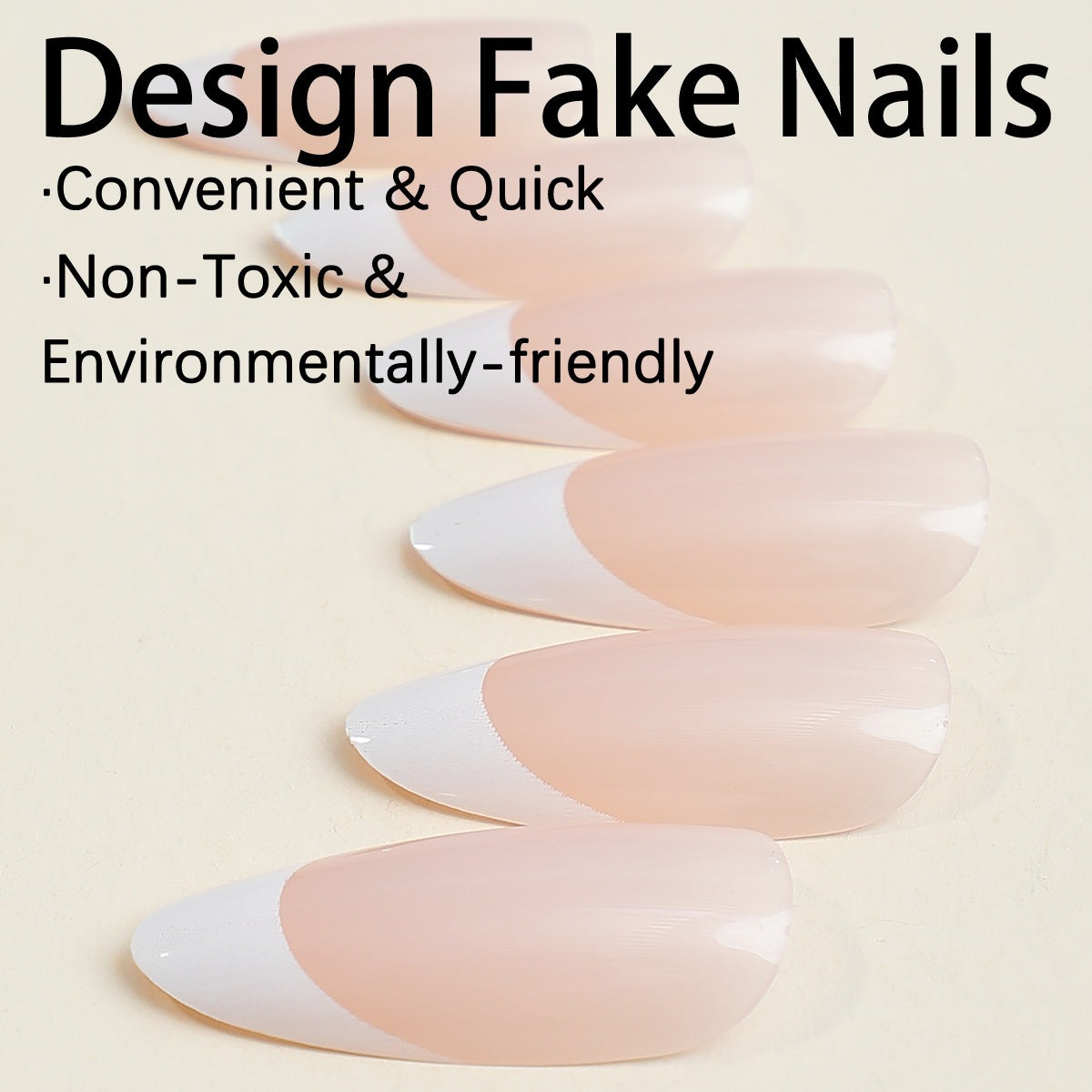 Elegantes Kunstnagelset mit klassischen French-Tips Brehn