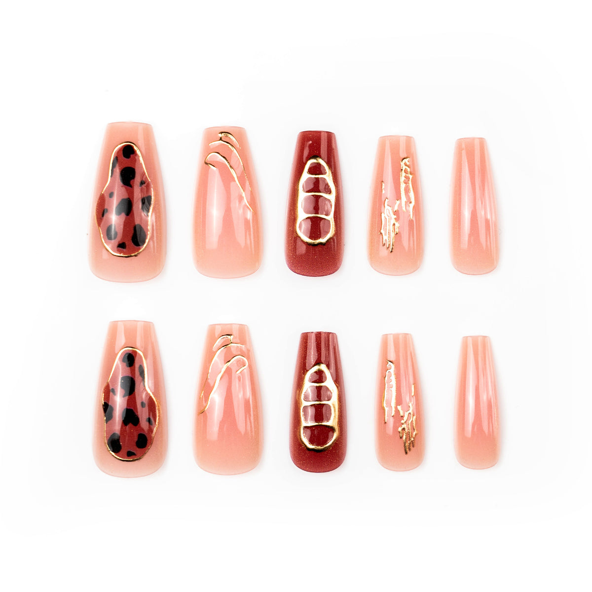 Luxuriöses Künstlerisches Press-On Nagelkunst-Set