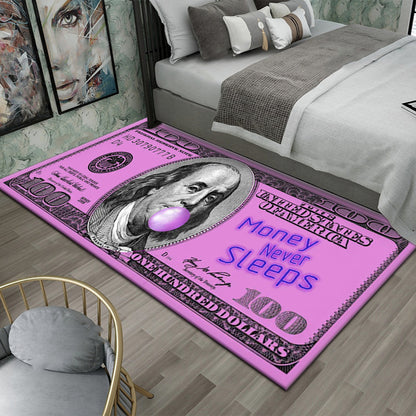 Dollar-Themen dekorativer Teppich