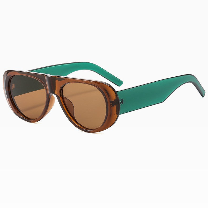 Zeitgenössische Überdimensionierte Schildbrille Brehn
