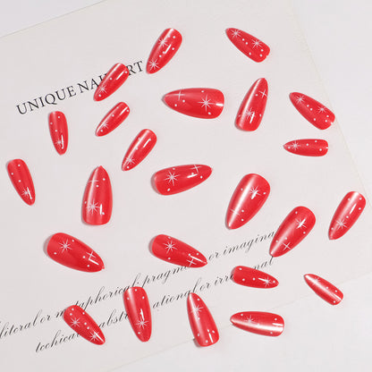 Glänzendes Stiletto-form Press-On Nagelset Brehn