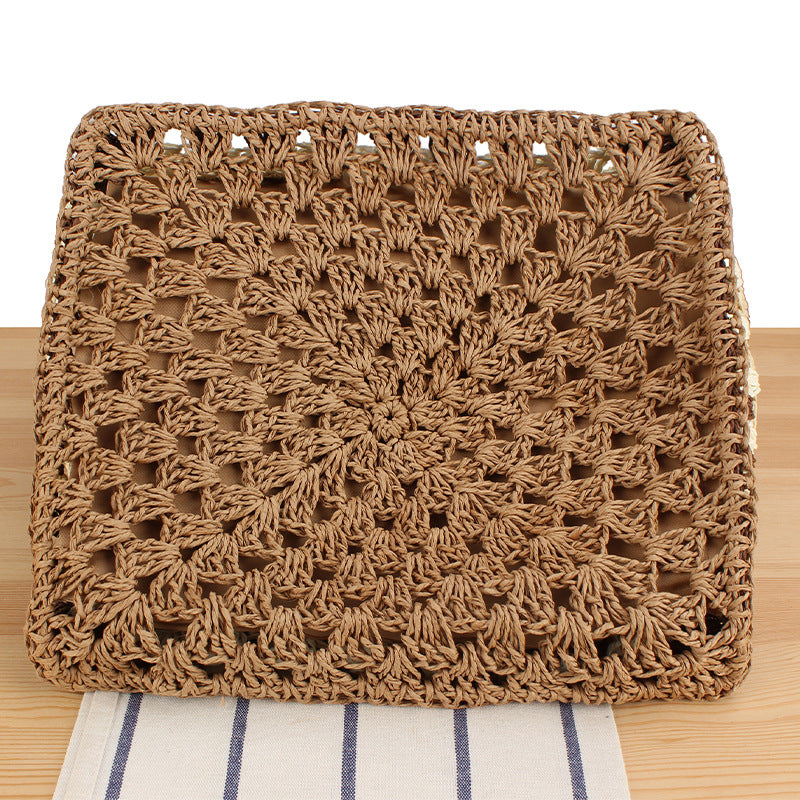 Makramee Tragetasche mit Geometrischem Muster Brehn