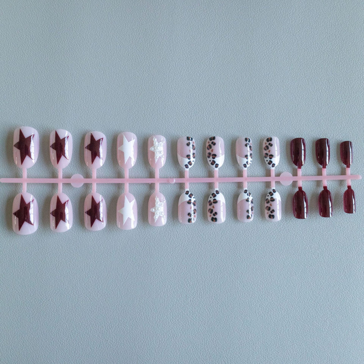 Künstlerisches Tierdruck Acryl Nagelkunst Set