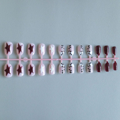 Künstlerisches Tierdruck Acryl Nagelkunst Set