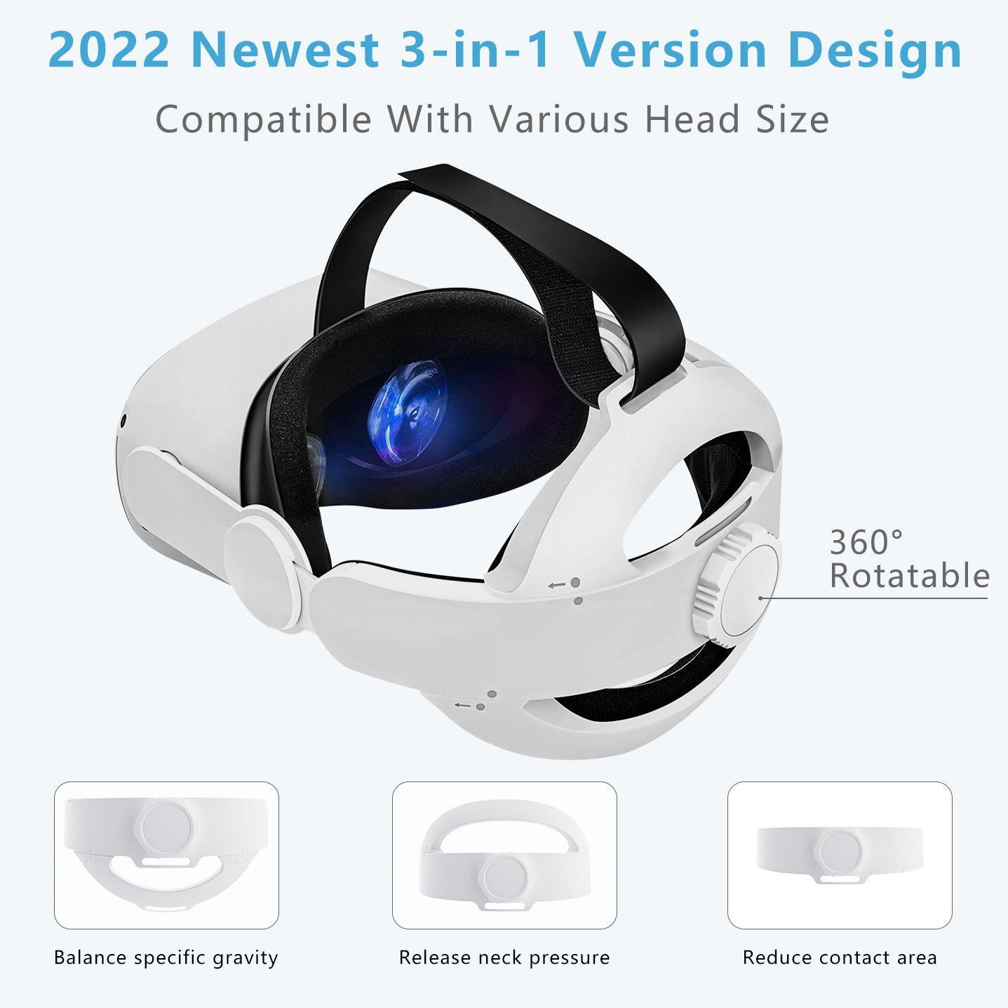 Anpassbarer VR-Headset Halteband Brehn