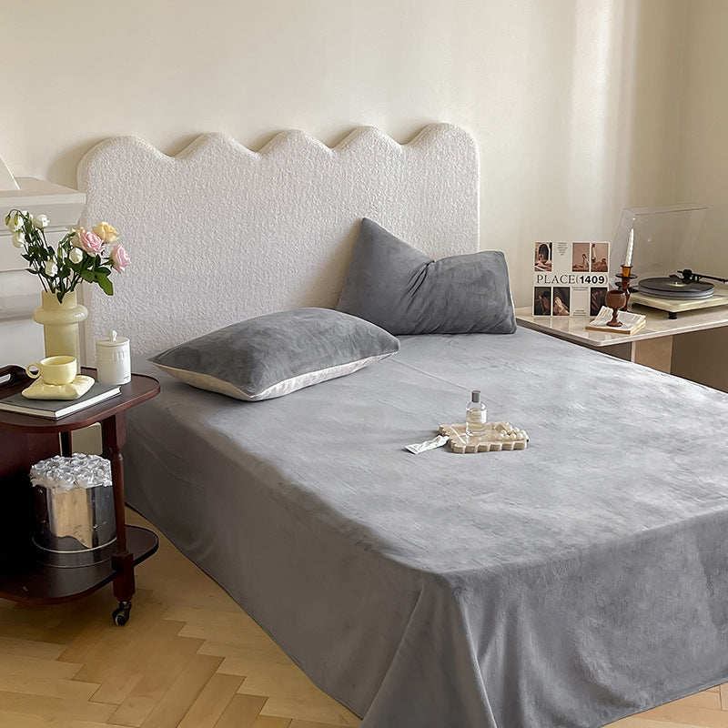 Mikrofaser-Bettlaken-Set mit samtiger Oberfläche und extra tiefem Falz