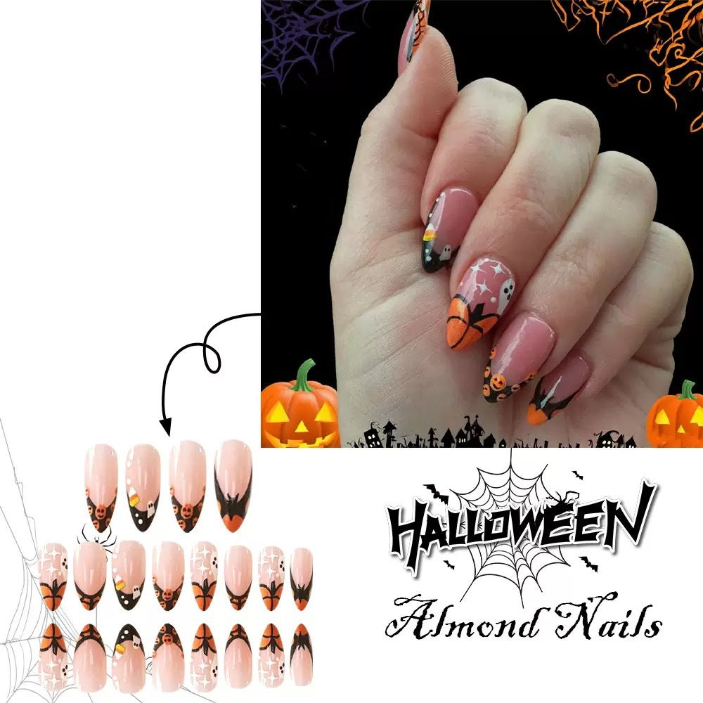 Kunstnagelset mit kreativen Halloween Motiven Brehn