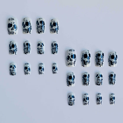 Gothic Skull Nagelkunst Set