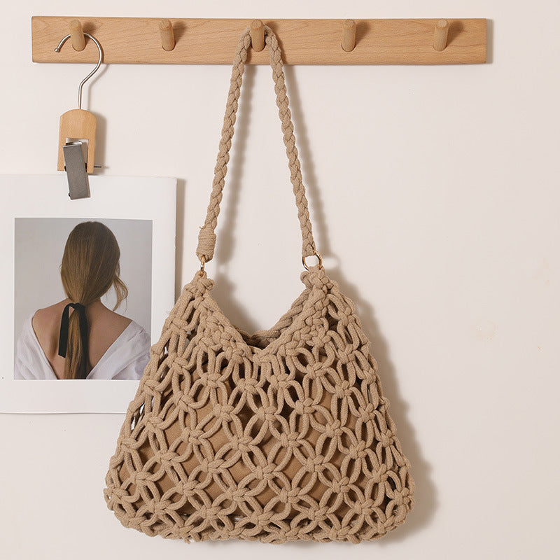 Handgefertigte Makramee Schultertasche Brehn