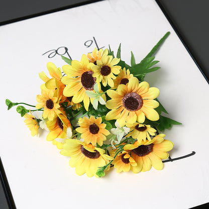 Dekorative Kunst-Sonnenblumen-Bouquet für die Heimdekoration