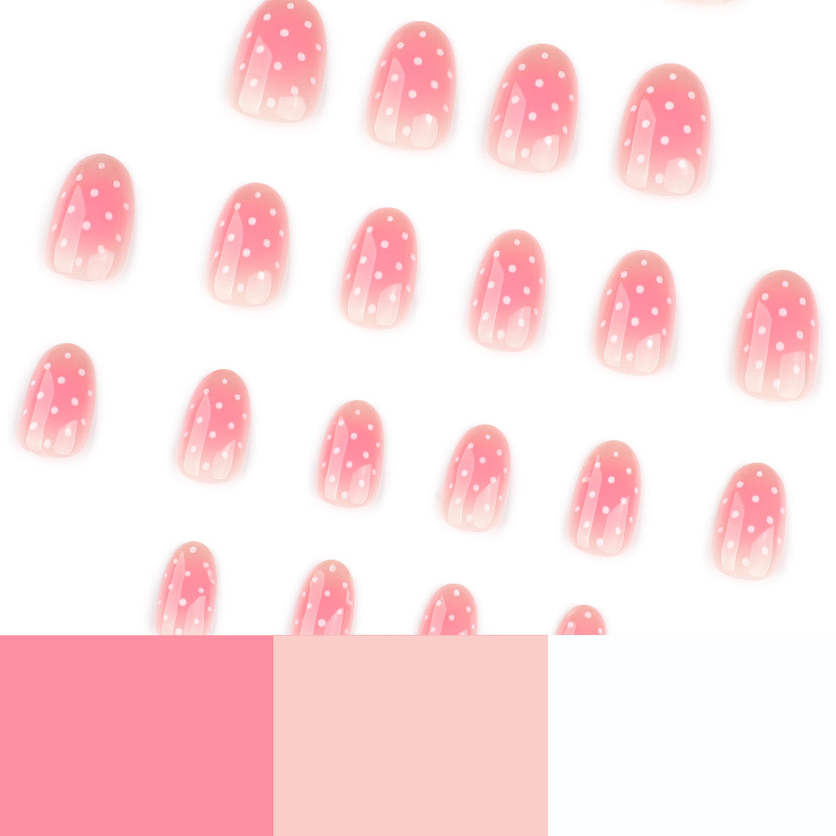 Kunstvolle Nagelkunst im sanften Ombre-Look mit Punkten Brehn