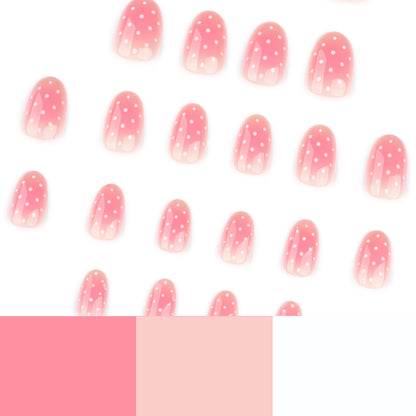 Kunstvolle Nagelkunst im sanften Ombre-Look mit Punkten Brehn