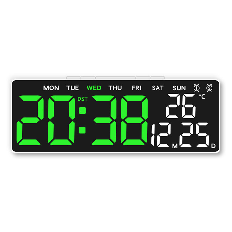 Digitaler Wetterwecker mit Großem Led-Display und Temperaturanzeige Brehn