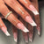 Elegante Französische Tipp Acrylnagelkunstverlängerungen Brehn