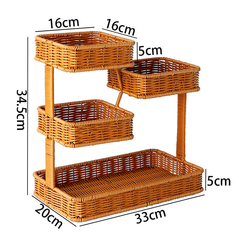 Multi-Ebenen Rattan Lagerung Brehn