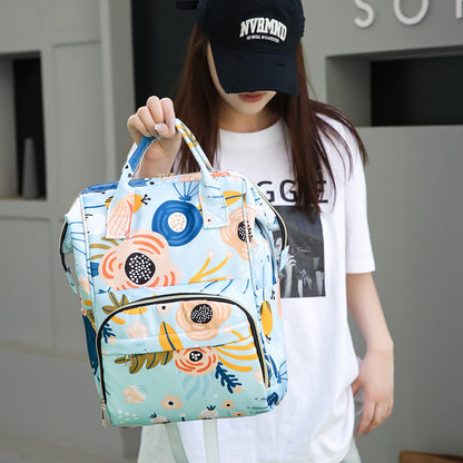 Multi-Zweck Blumenmuster Rucksack Brehn