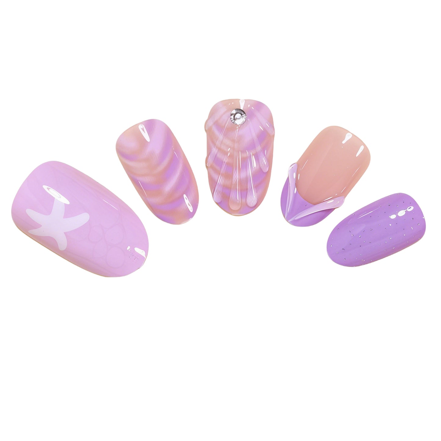 Ozean-inspiriertes Nagelkunstset Brehn