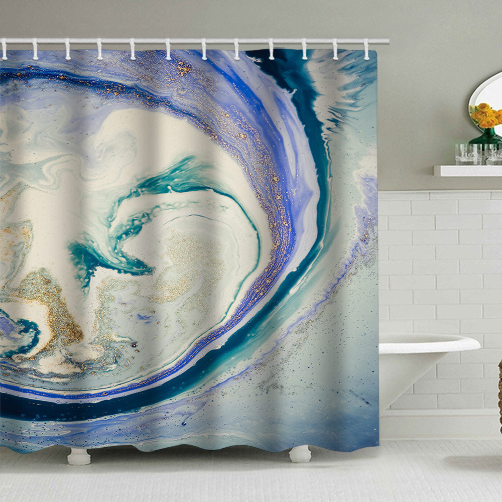 Künstlerisches Marmor Design Duschvorhang Brehn