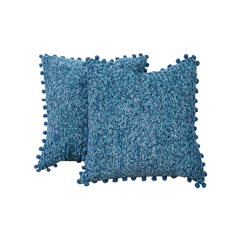 Strukturierter gestrickter Dekokissen