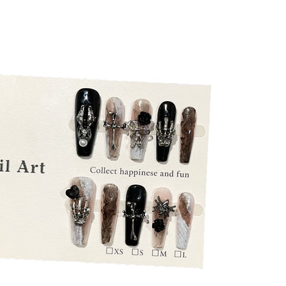 Künstlerische Press-On Nageldesigns
