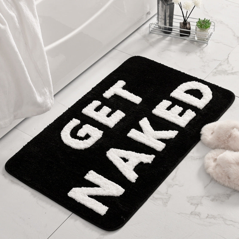 Plüsch Badezimmer Zitat Matte Brehn