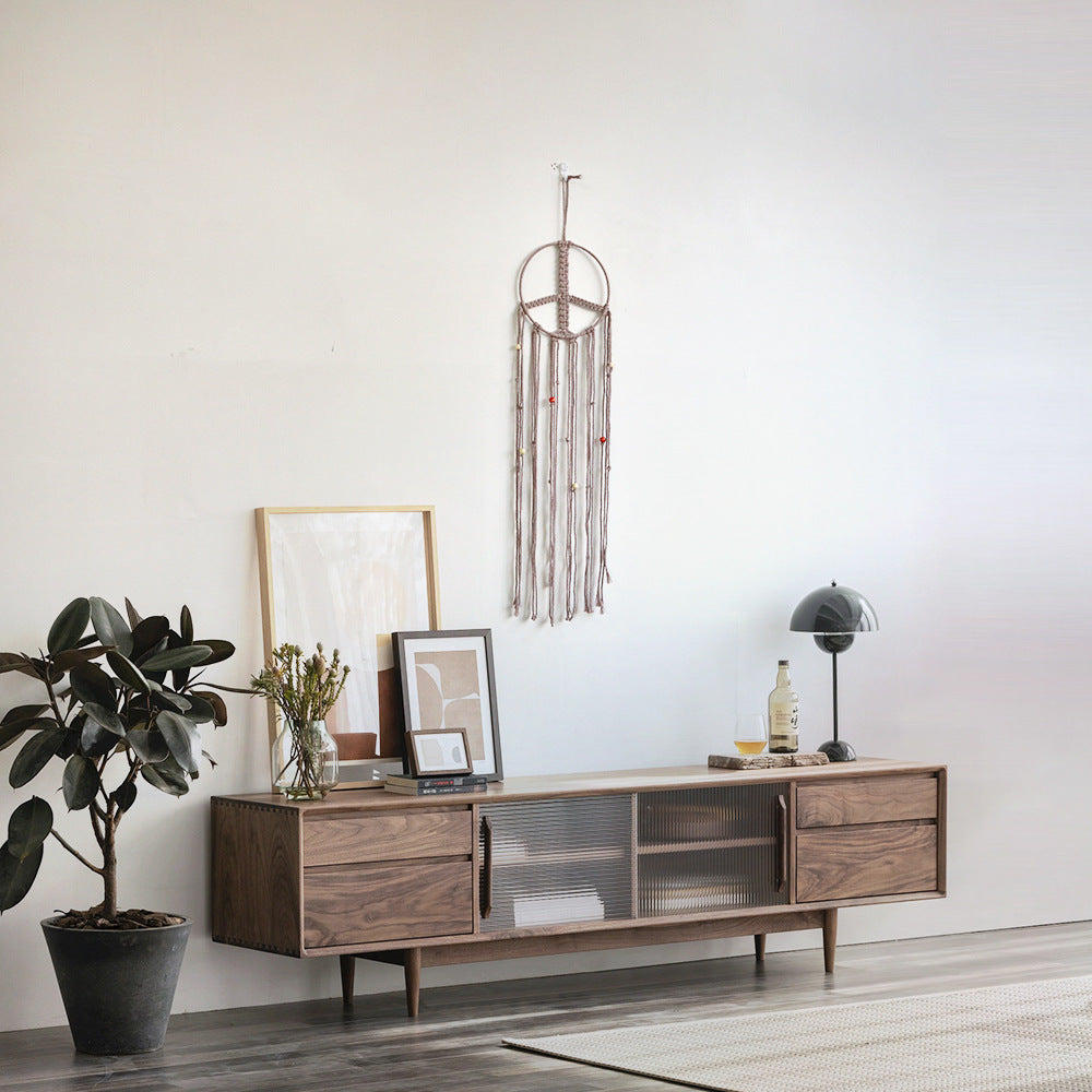 Makramee Wanddekoration mit elegantem Reiz