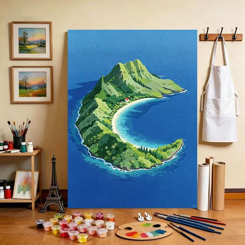 Tropische Insel Landschaft Leinwand Kunstdruck Brehn