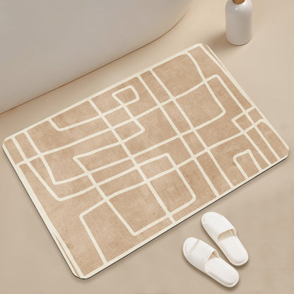 stilvolle geometrische Muster Badezimmermatte Brehn