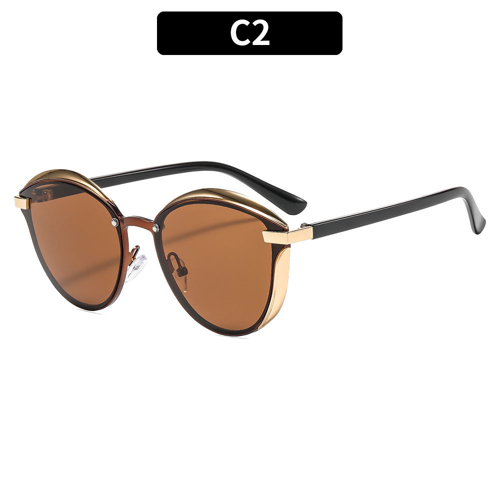 Künstlerische Übergroße Runde Sonnenbrille