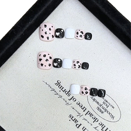Künstlerisches Tierdruck Press-On Nail Set Brehn