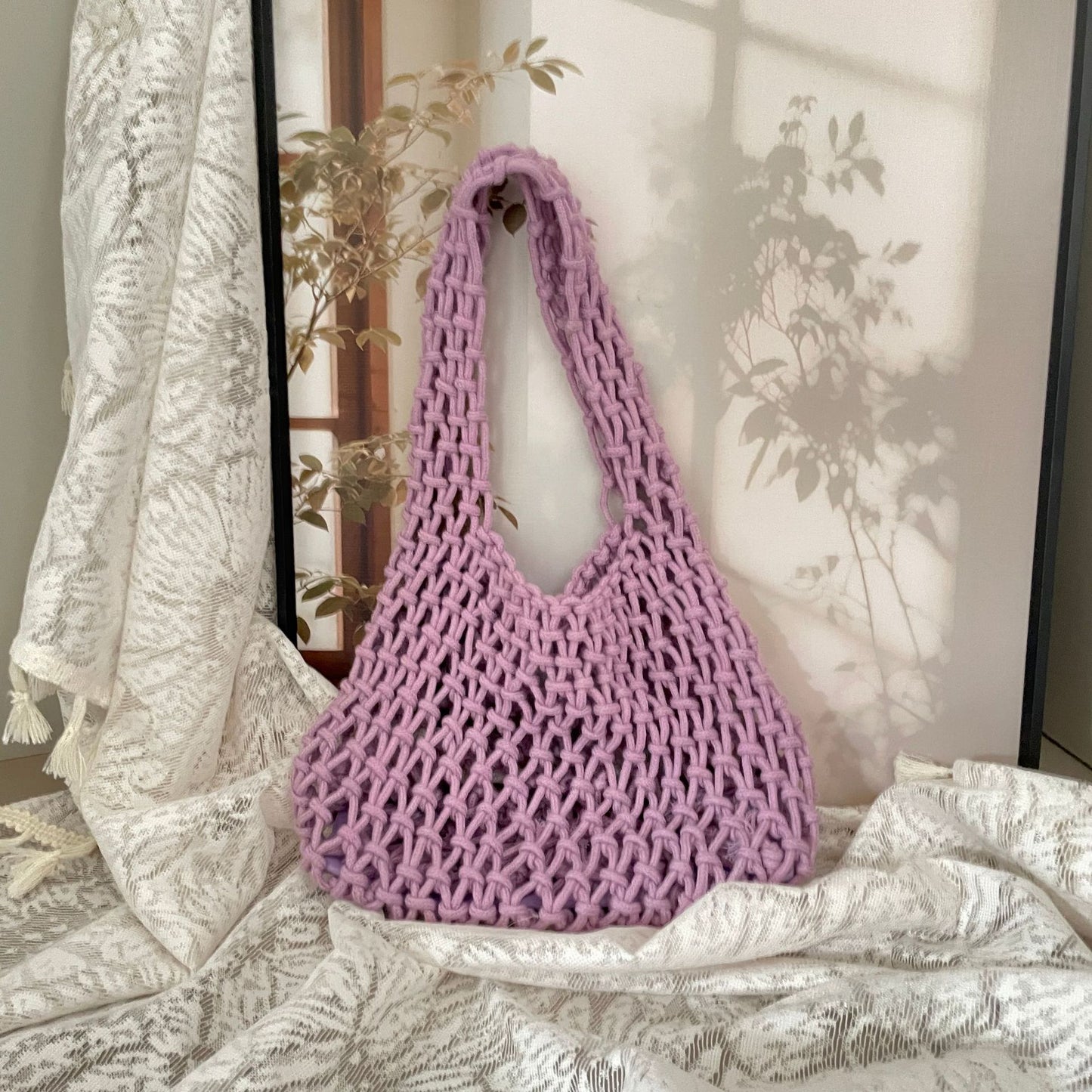Handgeknüpfte Tragetasche mit Einzigartigem Design Brehn