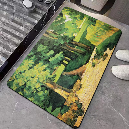 Kunstöl Malerei Badmatte