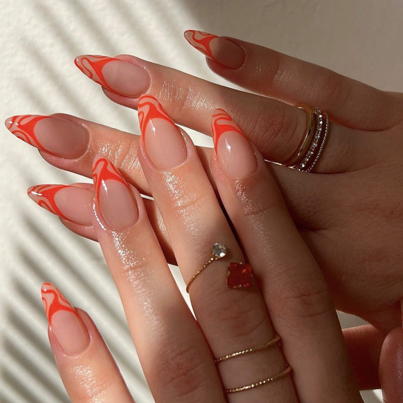 Artistic Flame-Design Press-On Nail Kit Brehn