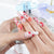 Dekorative florale Nagelspitzen Brehn