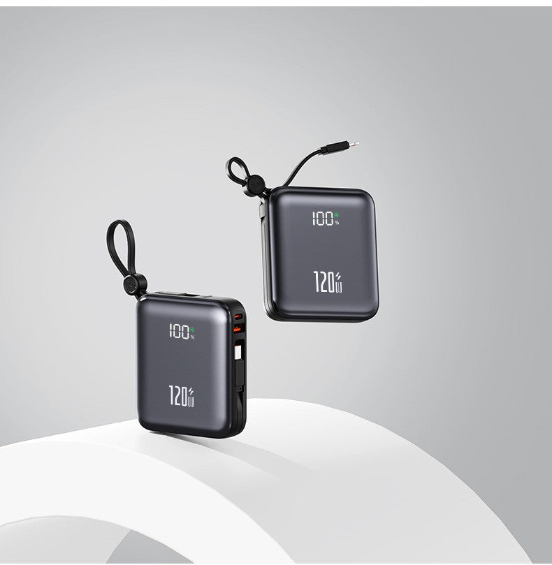 Kompakte Powerbank mit Hochmoderner Schnellladefunktion und Digitaler Anzeige Brehn