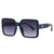 Damen modische quadratische Sonnenbrille mit transparentem Design Brehn