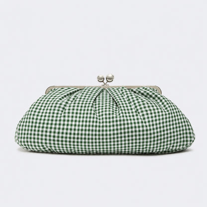 Geraffte Clutch-Tasche