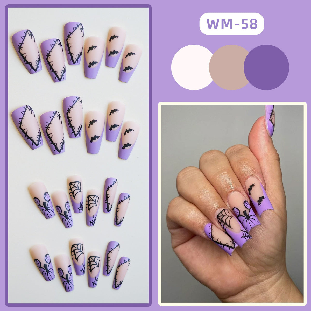 Urlaubs-Themen Press-On Nail Art Brehn