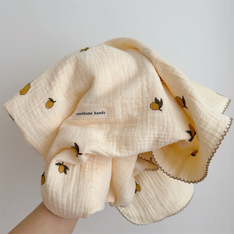 Unisex Kuschelige Musselin-Decke mit zartem Blumenmuster Brehn