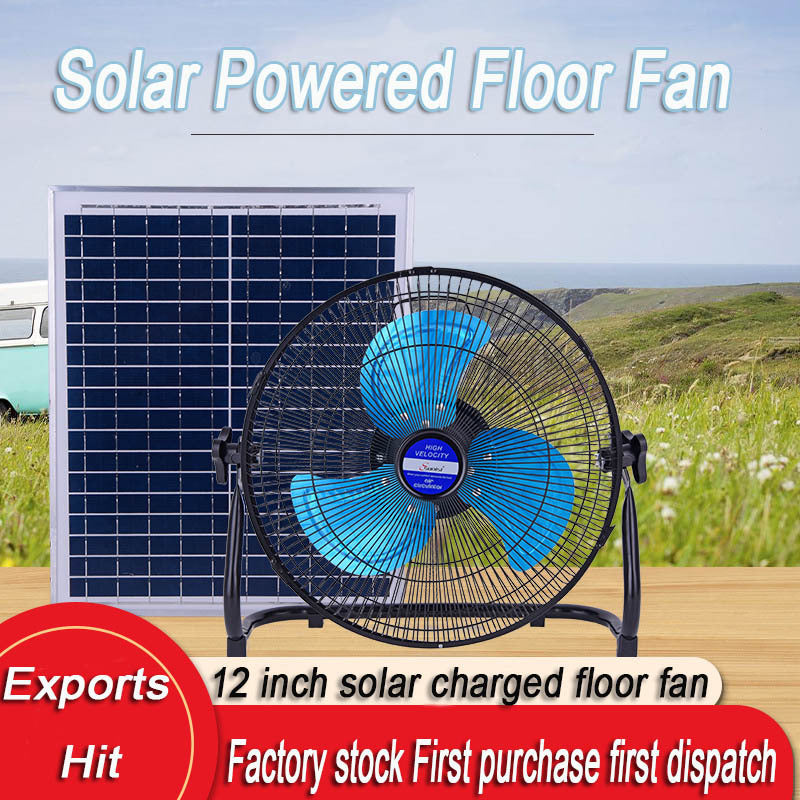 Damen Tragbarer Solarbodenventilator mit geräuschloser Betrieb Brehn