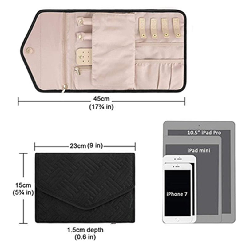 Schmuck-Organizer Tasche mit Abnehmbarem Innenfach Brehn