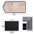 Schmuck-Organizer Tasche mit Abnehmbarem Innenfach Brehn