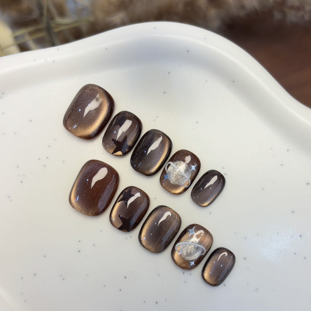 Kunstnagelset mit Sternen- und Planetendesign Brehn