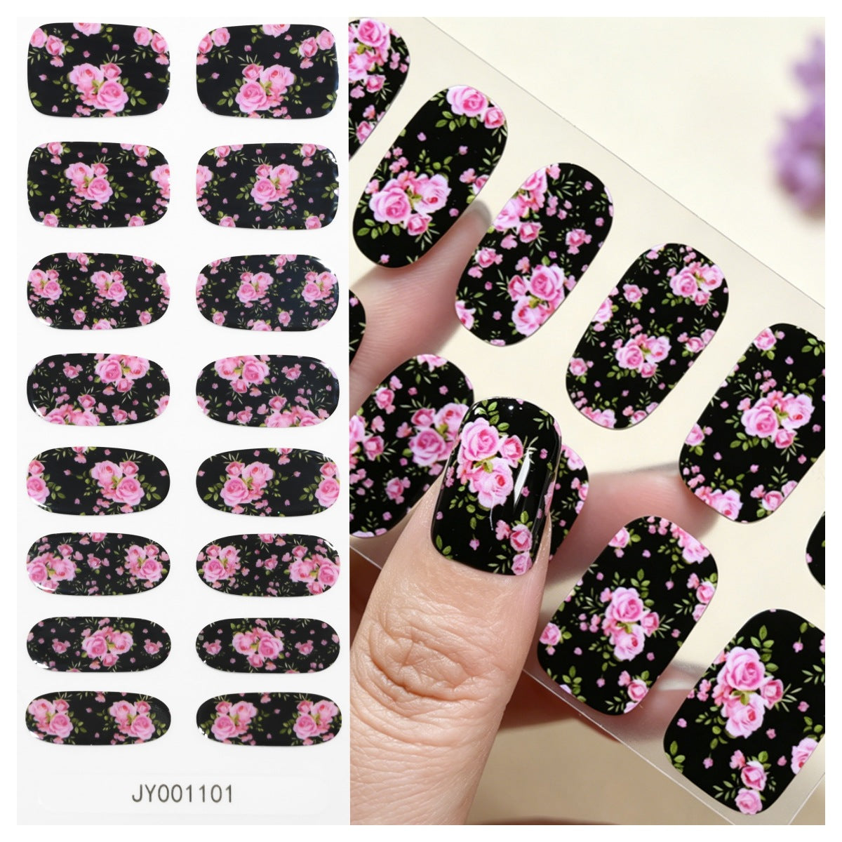 Blumendesign-Nagelwraps