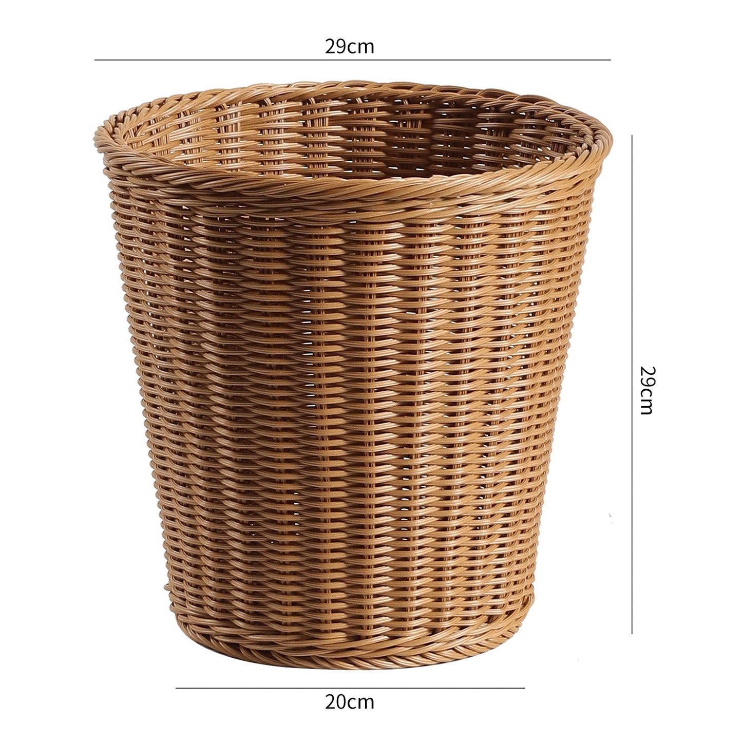 Unisex Eleganter Abfalleimer aus geflochtenem Material Brehn