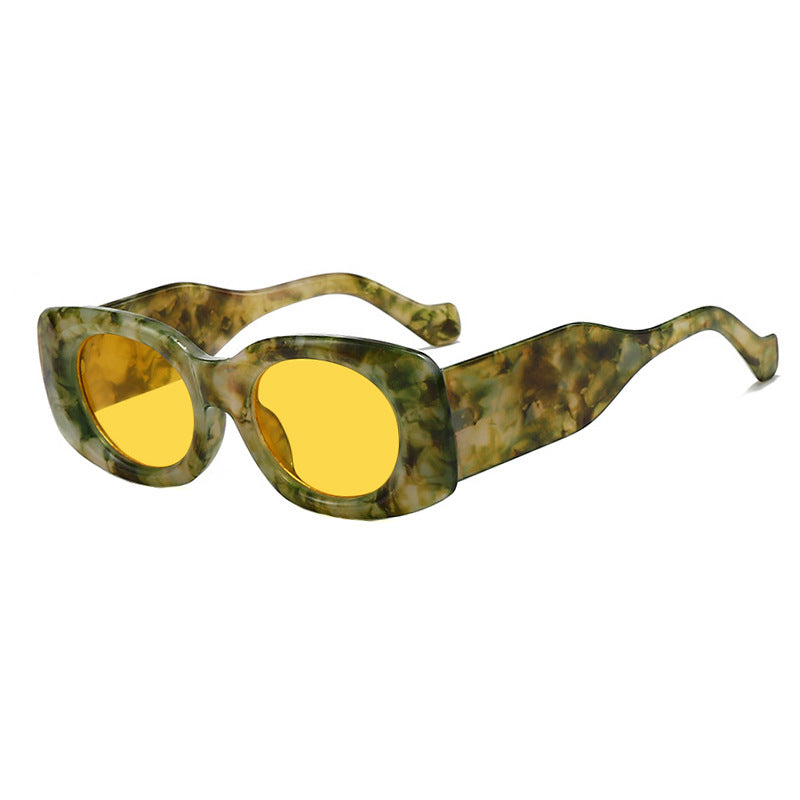 Damen futuristische Sonnenbrille im eleganten Quadratdesign Brehn