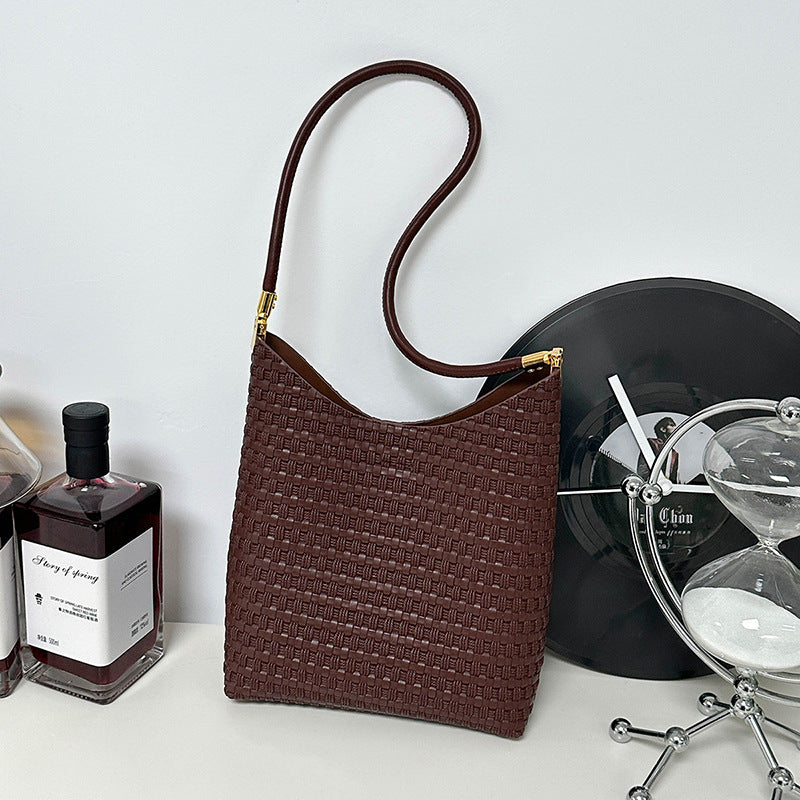 Texturierte Gewebe Schultertasche