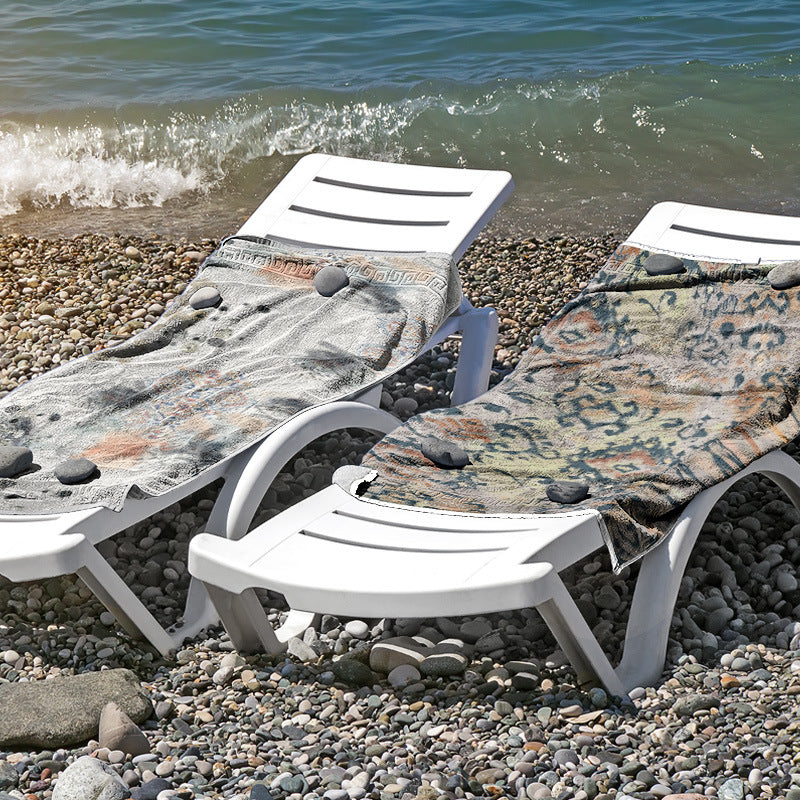 Strandtuch aus hautfreundlicher Mikrofaser mit kreativem Mustermix Brehn